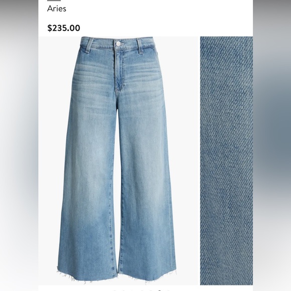 AG Stella Raw Hem Low Slung Palazzo Jeans Size 28 - Picture 5 of 10